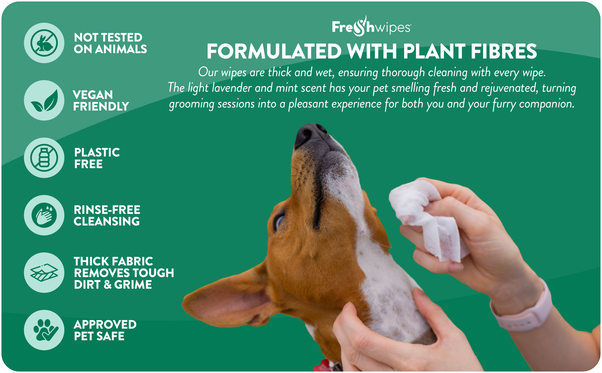 Wet fashion wipes safe for dogs