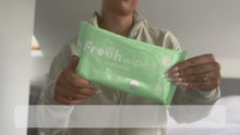 Load and play video in Gallery viewer, Ocean Fresh Scented FreshWipes Antibacterial/Biodegradable Body Wipes
